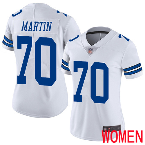 Women Dallas Cowboys Limited White Zack Martin Road #70 Vapor Untouchable NFL Jersey